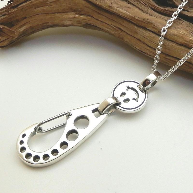 メンズ ネックレス シルバー キーホルダー型 ネックレス キーチャーム シルバーネックレス シルバー925 ペンダント アクセサリー 2.3mmあずきチェーン付き |  | 01