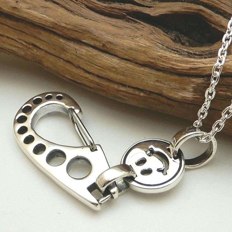 メンズ ネックレス シルバー キーホルダー型 ネックレス キーチャーム シルバーネックレス シルバー925 ペンダント アクセサリー 2.3mmあずきチェーン付き |  | 04