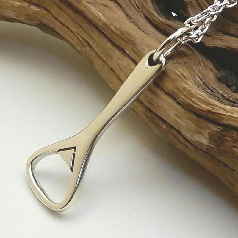 メンズ ネックレス シルバー bottle opener 栓抜き ボトルオープナー アクセサリー シルバーネックレス シルバー925 メンズネックレス あずきチェーン付き |  | 02