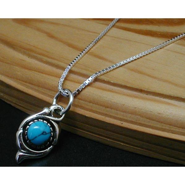 ネックレス メンズ シルバー925 ターコイズ シルバーネックレス