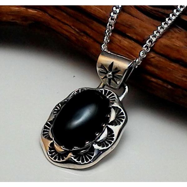 即納 クール オニキス ネックレス メンズ シルバー シルバーネックレス メンズネックレス 特売 Helpit Me