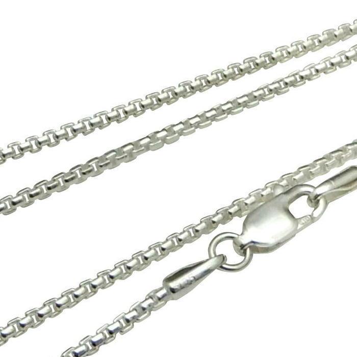 ネックレス メンズ シルバー925 角甲丸 チェーン 50cm 1.5mm シルバー 