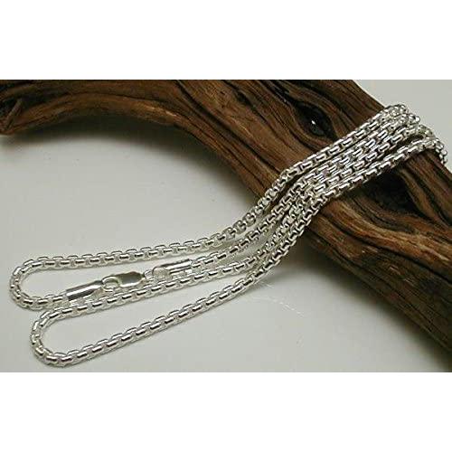 太い ネックレス メンズ シルバー925 角甲丸 チェーン 50cm 2.5mm