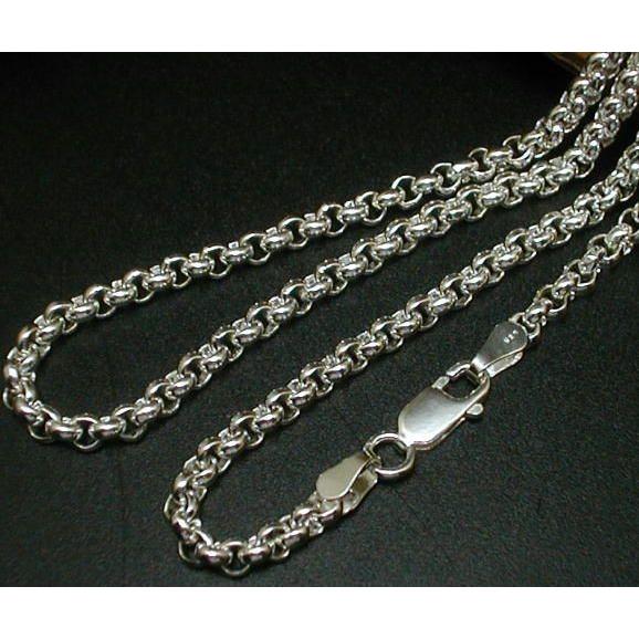 4.5mm50cm）かっこいいロールチェーンネックレスRL504圧倒的な存在感