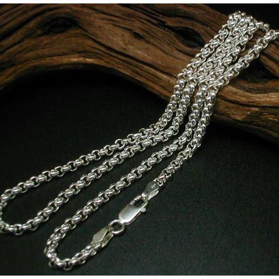 4.5mm50cm）かっこいいロールチェーンネックレスRL504圧倒的な存在感