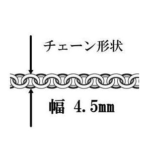 極太 燻し加工 ネックレス メンズ シルバー925 ロールチェーン 50cm4