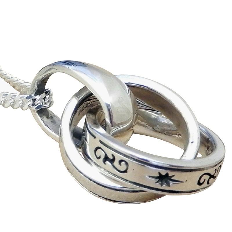 ヘッド のみ ネックレス メンズ シルバー925 超いけてる ツイン