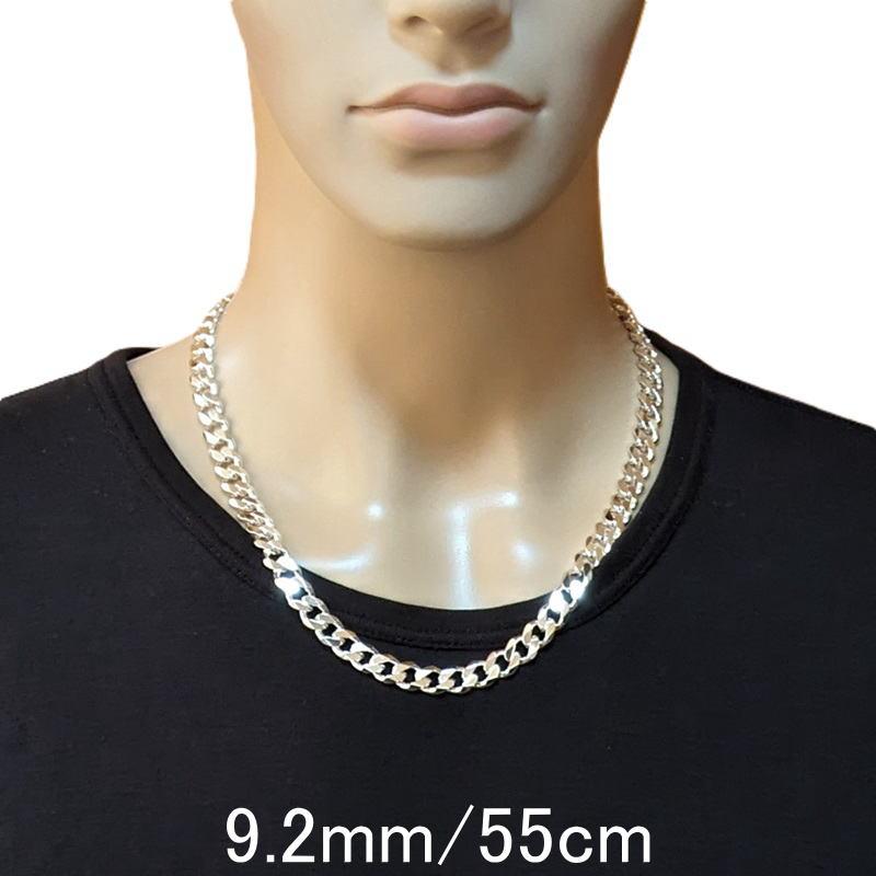 ネックレス メンズ シルバー925 喜平ネックレス 55cm 9.2mm 極太