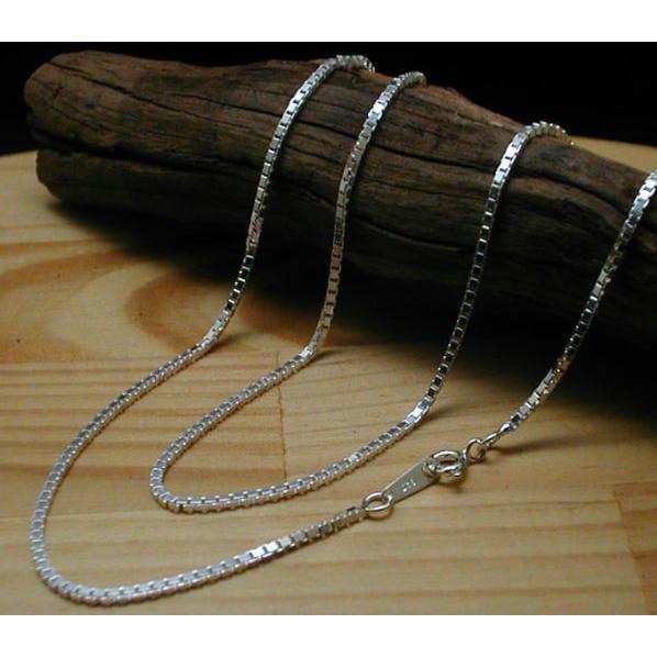 ネックレス メンズ シルバー925 ベネチアンチェーン 40cm 1.5mm