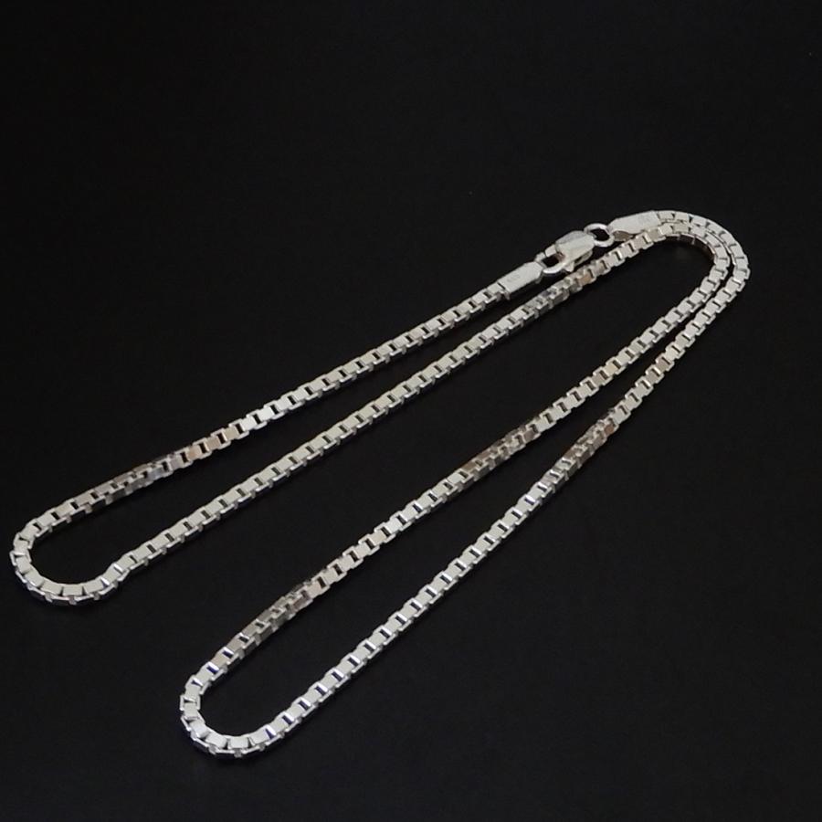 ネックレス メンズ シルバー925 2.5mm 50cm ベネチアンチェーン ネックレス メンズ シルバー925 2.5mm 50cm ベネチアンチェーン