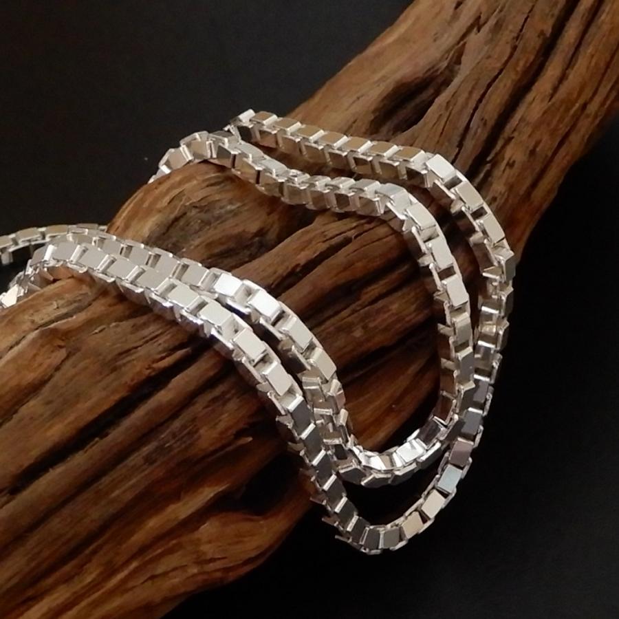 ネックレス メンズ シルバー925 2.5mm 70cm ベネチアンチェーン