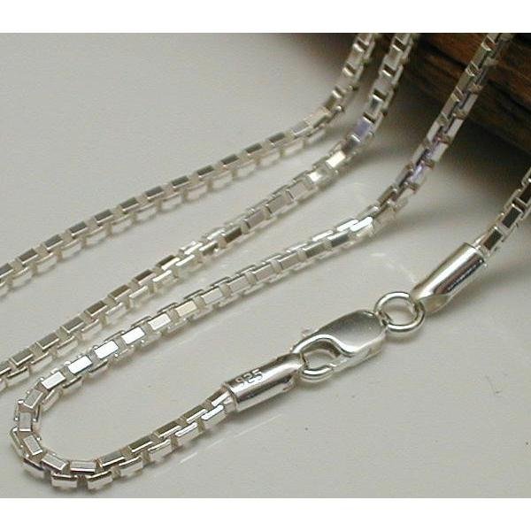 2.7mm60cm太いカットベネチアンチェーンネックレスVK360シルバー925 シルバーチェーン メンズネックレス シルバーネックレス |  | 01