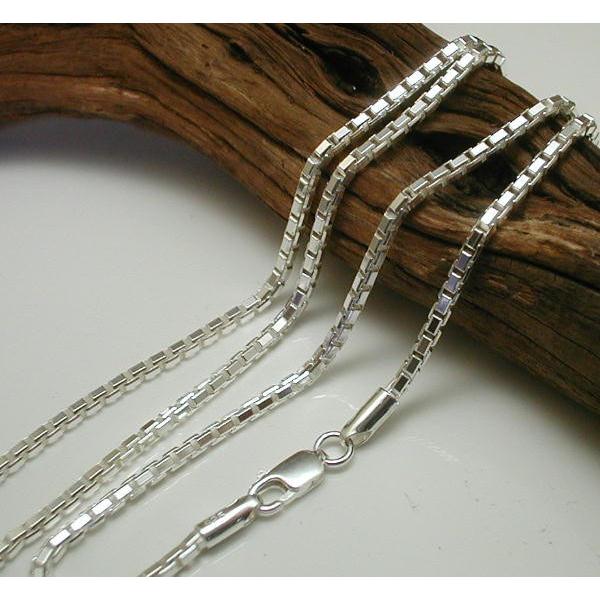 2.7mm60cm太いカットベネチアンチェーンネックレスVK360シルバー925 シルバーチェーン メンズネックレス シルバーネックレス |  | 02