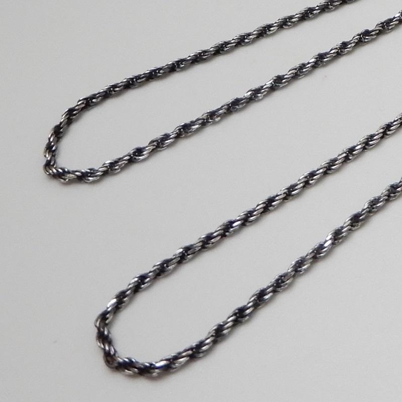 シルバーネックレス メンズネックレス シルバー925 50cm 1 9mm 燻し加工 フレンチロープ ロープ シルバーチェーン ロープネックレス チェーン のみ だけ Xr450 100点市場 通販 Yahoo ショッピング