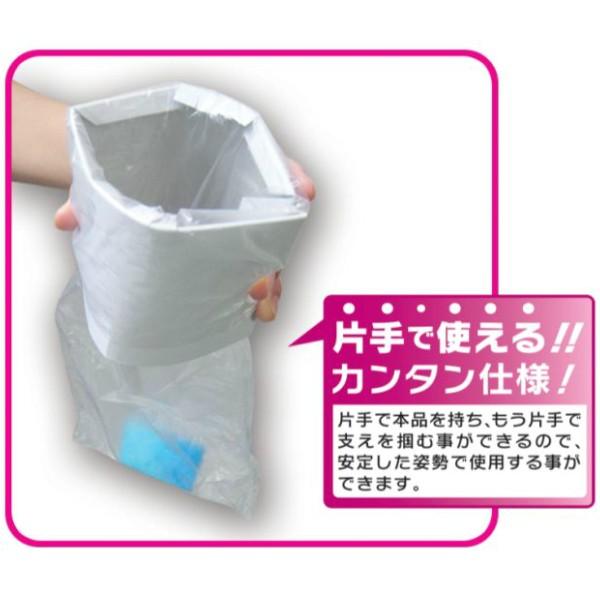携帯簡易トイレ 片手で使える簡単使用 日本製 メール便対応 1通8個までOK|100yen-babygoods|03