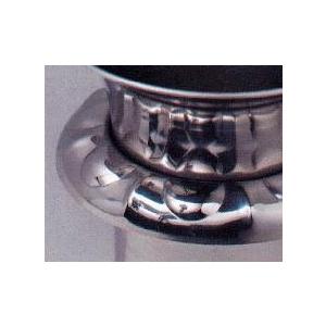 中入れツバ付ステンレス花立（模様シリーズ） 59mm S