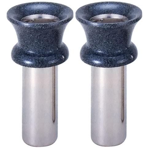 即発送可能 中入れ石ツバ花立 59mm インド黒 激安ブランド Riccardotramma Com