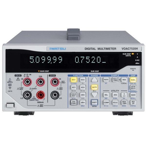 岩通 デジタルマルチメータ VOAC7520H LAN-IF、校正証明書一式