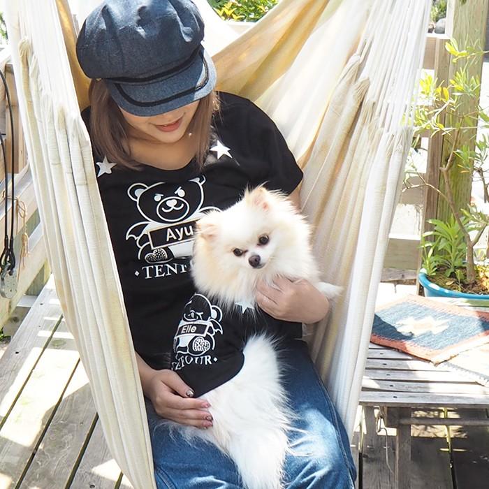 クマペアTシャツ S-XLサイズ 犬 飼い主 ペアルック ペットとお クマペアTシャツ S-XLサイズ 犬 飼い主 ペアルック ペットとお