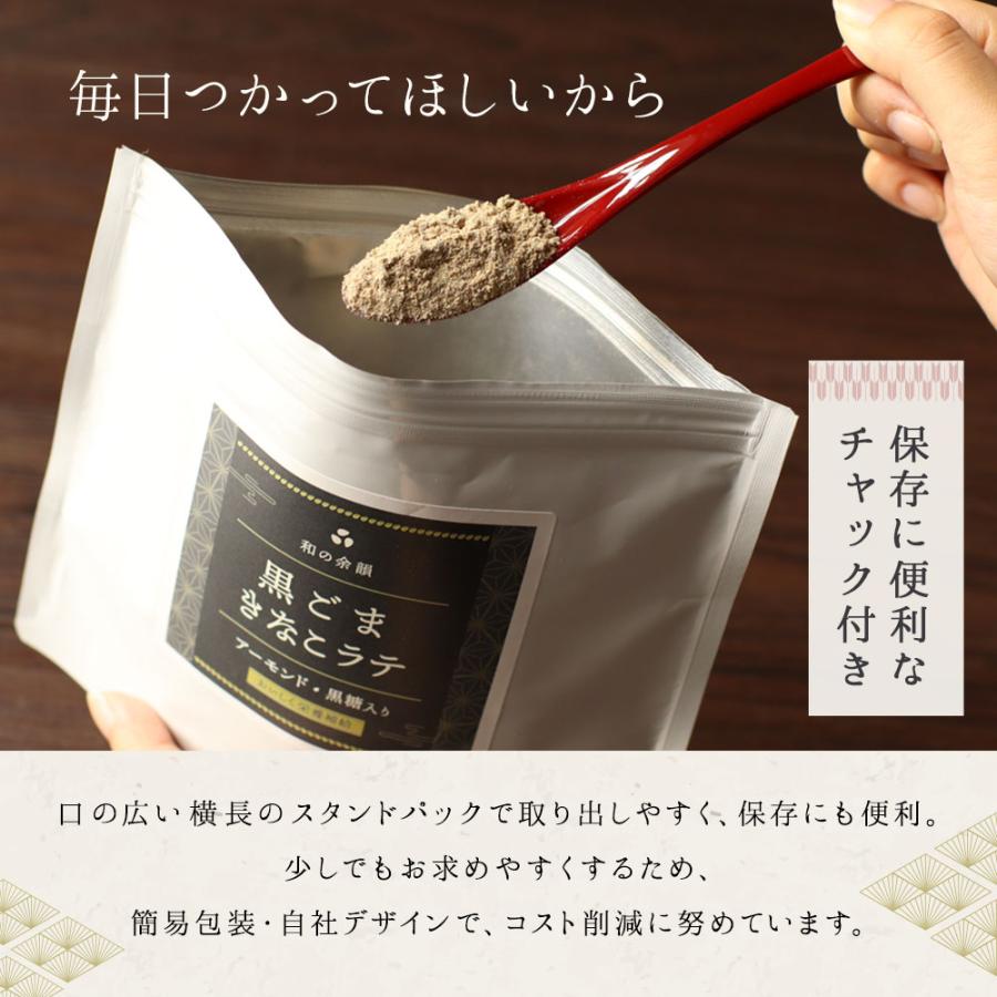 黒ごまラテ きな粉 200g 2袋 セット ラテ 黒ゴマ きなこ セサミ 粉末