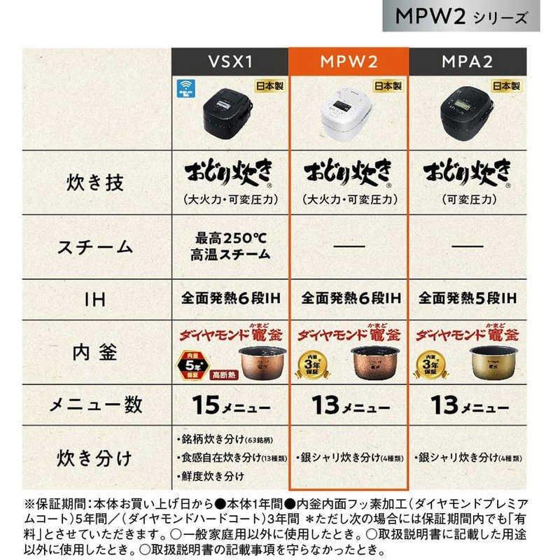 おどり炊き パナソニック SR-MPW102-W 可変圧力IHジャー炊飯器