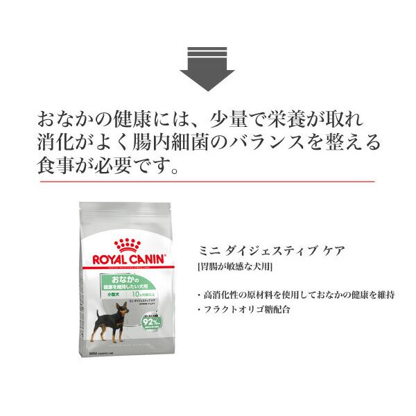 ロイヤルカナン ミニ ダイジェスティブ ケア 1kg / 小型犬 おなかの健康を維持したい犬用（生後10ヵ月齢以上） / CCN 犬 ドライフード ジッパー有り｜1096dog｜14