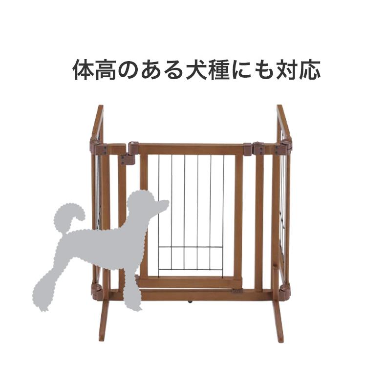 リッチェル 木製おくだけドア付ゲート Lサイズ / 扉つき 犬用 室内 