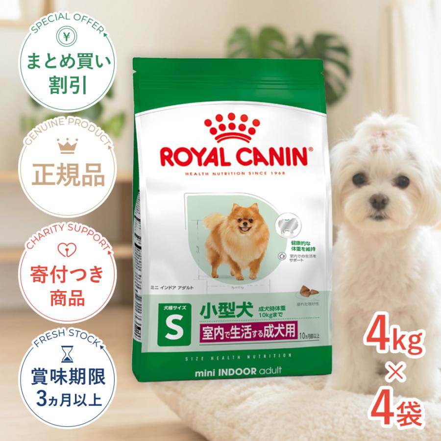 ロイヤルカナン　ミニインドアアダルト　室内で生活する成犬　小型犬　10kg ロイヤルカナン（ROYAL CANIN） 【お得な4個セット】ロイヤルカナン