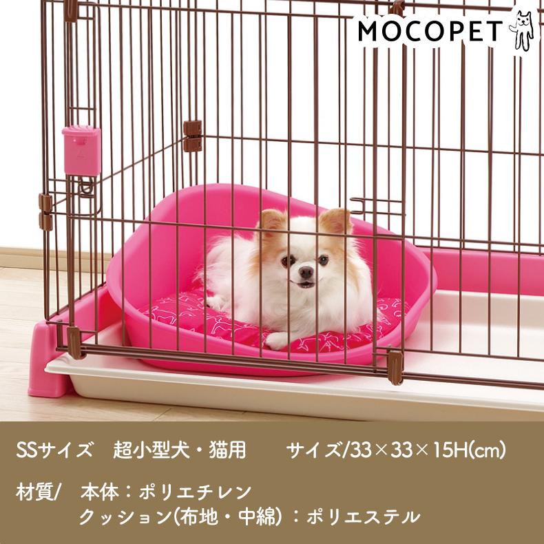 2色から選べる サークル用 ペットベッド スクエア SSサイズ ブラウンと