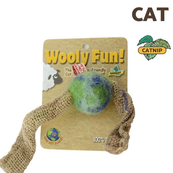 [ウーリーファン]Wooly Fun!! Tussle Ball ウール おもちゃ 猫用 コスゲ キャットニップ 734663861578 w-154271-00-00