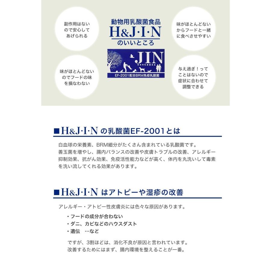 PREMIUM 乳酸菌 H＆J・I・N 15包 / 高品質乳酸菌：EF-2001配合 ヒューマングレード[人間もOK！] 動物用 サプリ 犬 猫 H & JIN 快便 快腸 腸活 4900001352169｜1096dog｜05