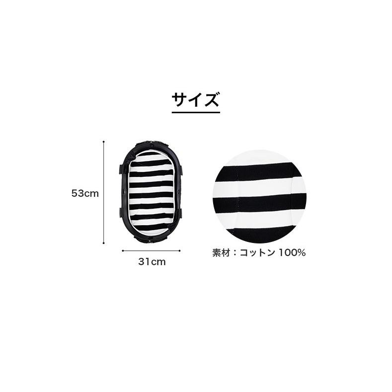 【正規2年保証】エアバギー フォー ペット ドーム2 SMサイズ ドーム3 レギュラーサイズ兼用マット[Air Buggy for DOG DOME] ボーダーブラック #w-156864｜1096dog｜04