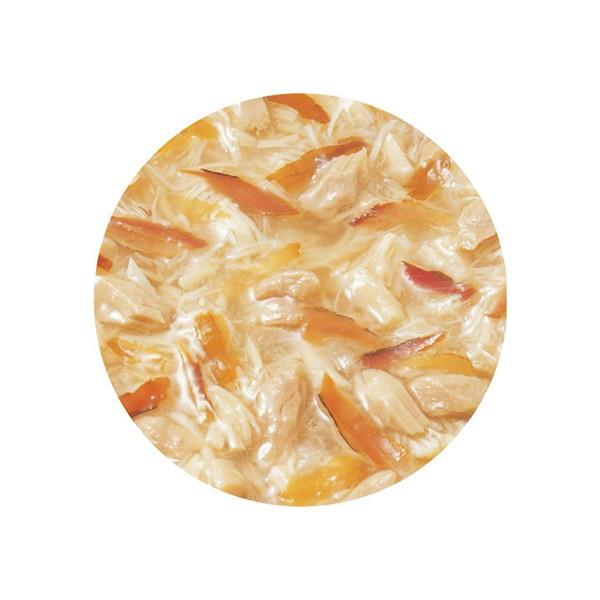 チャオ] 贅沢 かつお節 まぐろ・とりささみ 80g / 猫用 ウエット