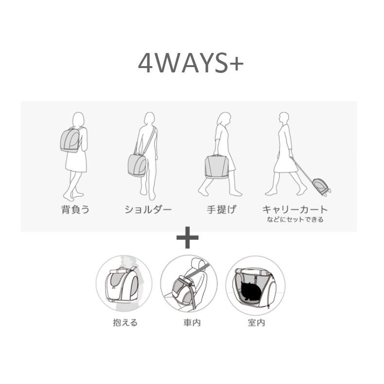 [オッポ]OPPO ペット キャリア ミュナ FL ライトグレー / 猫用 バックパック リュック キャリー おでかけ 通院 4904771113968 #w-160749 オッポ OPPO ペット キャリア ミュナ FL