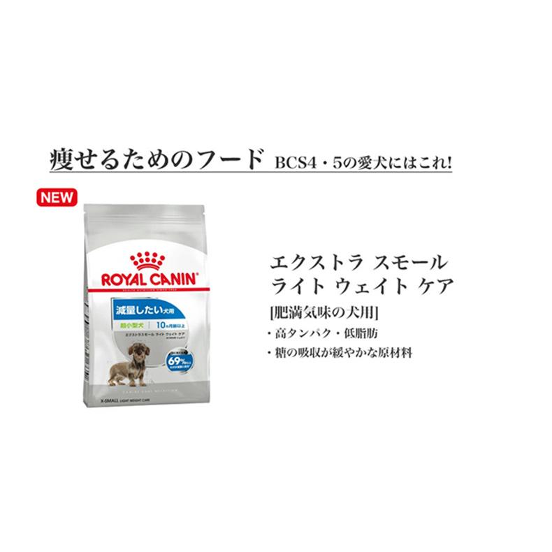 【お得な6個セット】ロイヤルカナン エクストラ スモール ライト ウェイト ケア 1.5kg / 超小型犬 減量したい犬用（生後10ヵ月齢以上） / CCN 犬 ジッパー有り｜1096dog｜19