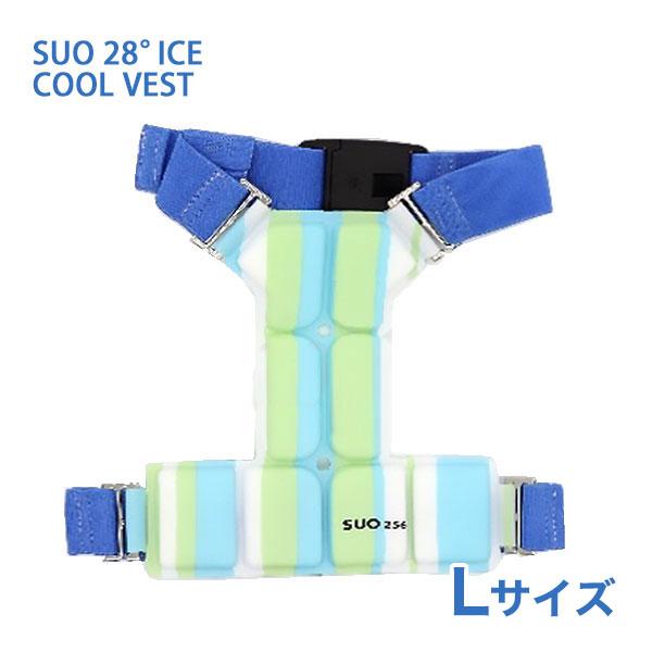 [スオ]SUO SUO 256 ICE for dogs クールベスト Lサイズ ブルー ドッグウェア アウター 4573513079086