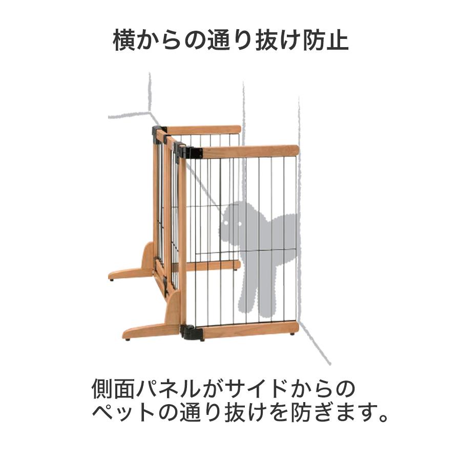 木製おくだけスイングペットゲート レギュラー ライトブラウン 木製おくだけスイングペットゲート レギュラー ライトブラウン