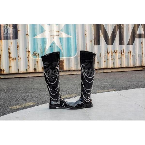 ロングブーツ メンズ エンジニアブーツ ウエスタンブーツ サイドファスナー付き 紳士靴 かっこいい ハイカットシューズ お兄系 Nmdx Feel Home 通販 Yahoo ショッピング