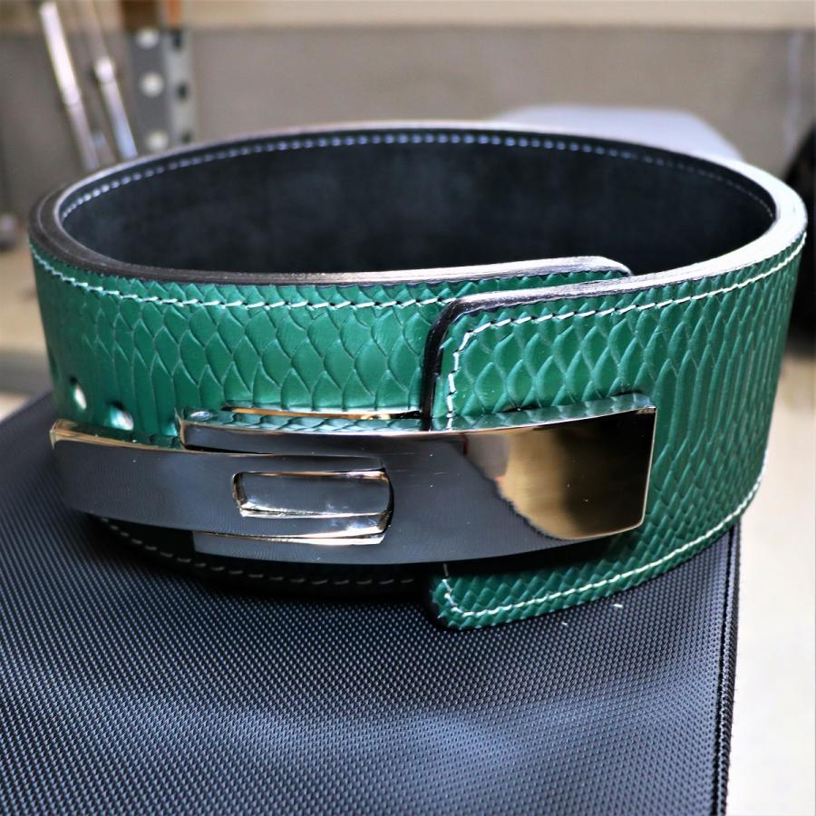 10FIT 緑色トレーニングベルト 10FIT（テンフィット） レバーアクションベルト パワーベルト
