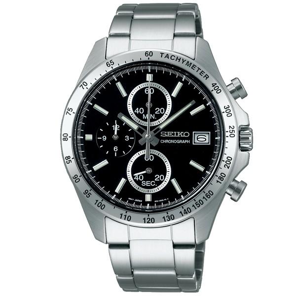 セイコーセレクション SEIKOSELECTION 10気圧防水 ブラック×シルバー SBTR005 メンズ 腕時計 時計 爆買の画像
