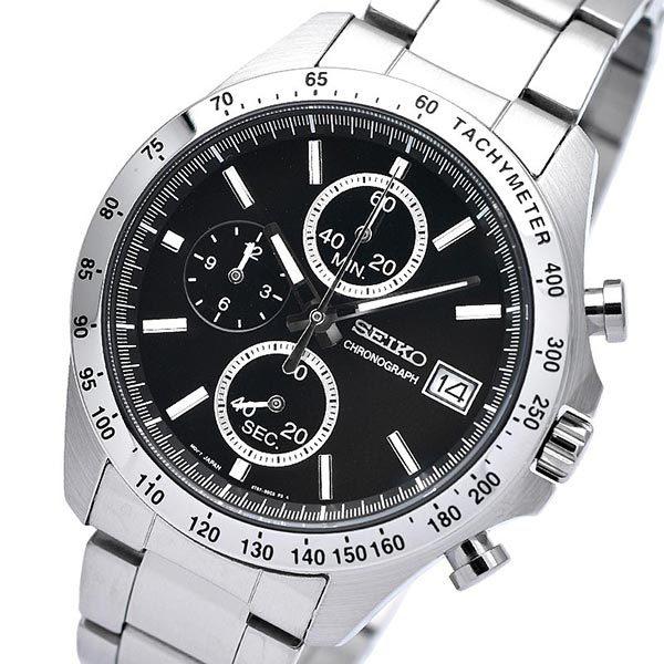 セイコーセレクション SEIKOSELECTION 10気圧防水 ブラック×シルバー SBTR005 メンズ 腕時計 時計 爆買の画像