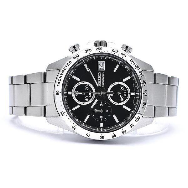 セイコーセレクション SEIKOSELECTION 10気圧防水 ブラック×シルバー SBTR005 メンズ 腕時計 時計 爆買の画像