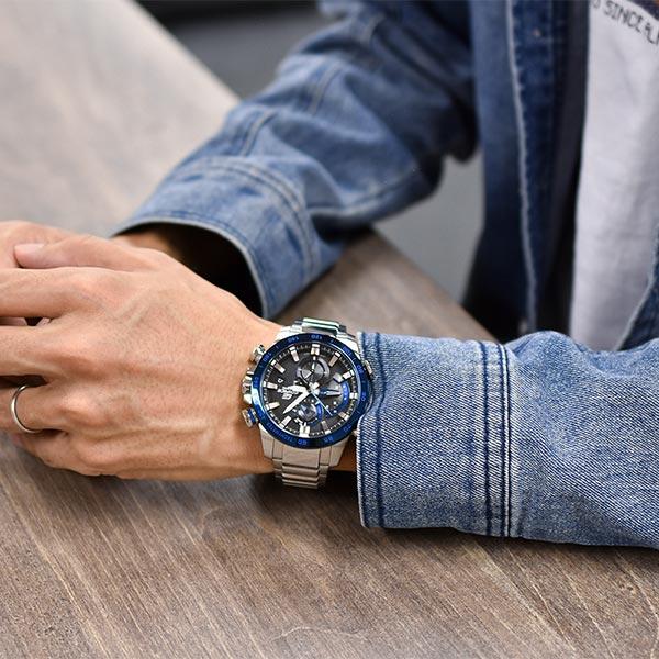 カシオ エディフィス EDIFICE Bluetooth搭載 EQB-800DB-1AJF メンズ 爆買の画像