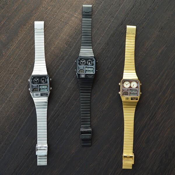 シチズン レコードレーベル CITIZEN RECORDLABELアナデジテンプ 流通限定モデル JG2103-72X ユニセックス 爆買の画像