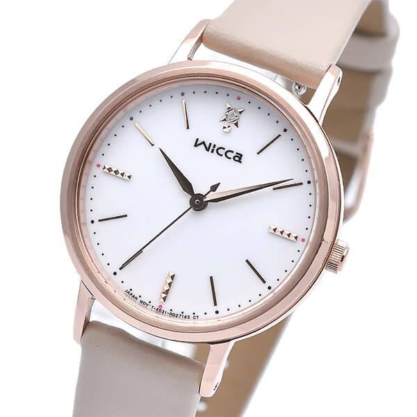 シチズン ウィッカ ダイヤモンド ソーラー レディース 腕時計 KP5-166-10 CITIZEN wicca  革ベルト 時計 爆買の画像