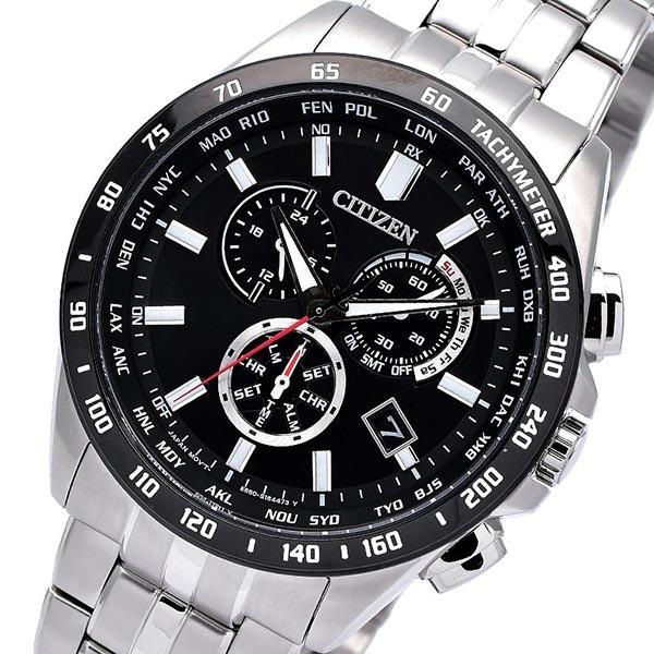 シチズンコレクション CITIZENCOLLECTION エコ・ドライブ電波時計　ダイレクトフライト　クロノグラフ CB5874-90E メンズ 爆買の画像