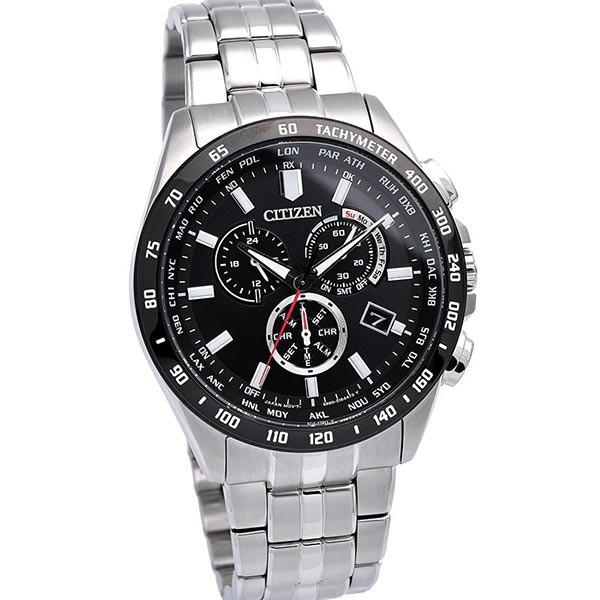 シチズンコレクション CITIZENCOLLECTION エコ・ドライブ電波時計　ダイレクトフライト　クロノグラフ CB5874-90E メンズ 爆買の画像