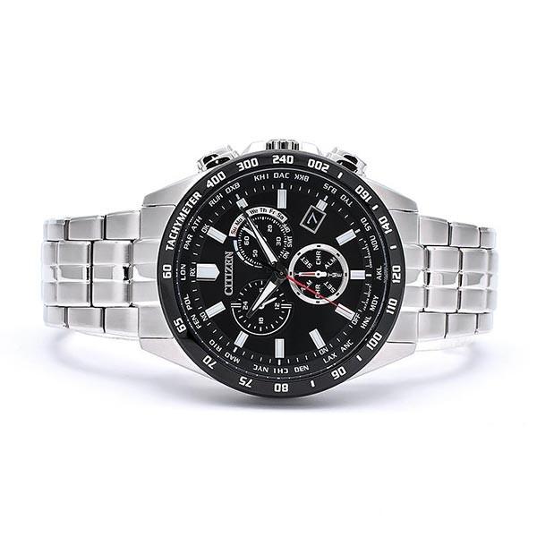 シチズンコレクション CITIZENCOLLECTION エコ・ドライブ電波時計　ダイレクトフライト　クロノグラフ CB5874-90E メンズ 爆買の画像