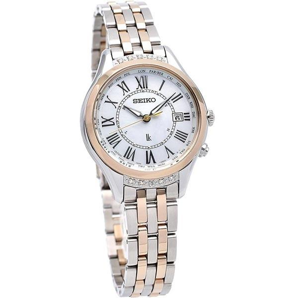 【新品未開封】 セイコー ルキア レディース 時計 ソーラー 電波 ラッキーパスポート レディダイヤ SEIKO LUKIA SSVV056 ホワイト 【J1262626220】(44000円)