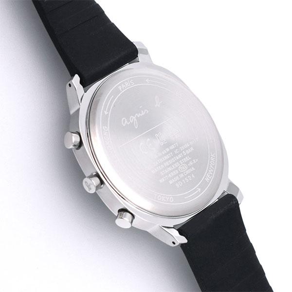 【時計ケース付き】アニエスベー 時計 メンズ agnes b. オム FCRB402 腕時計 ブラック Bluetooth